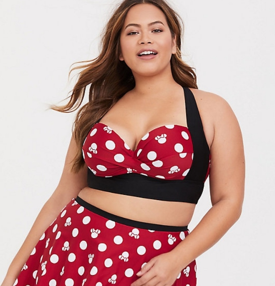 Torrid Minnie Mouse swim top size 1 NWT 🎈💘💖🎁🧡 - Picture 3 of 7